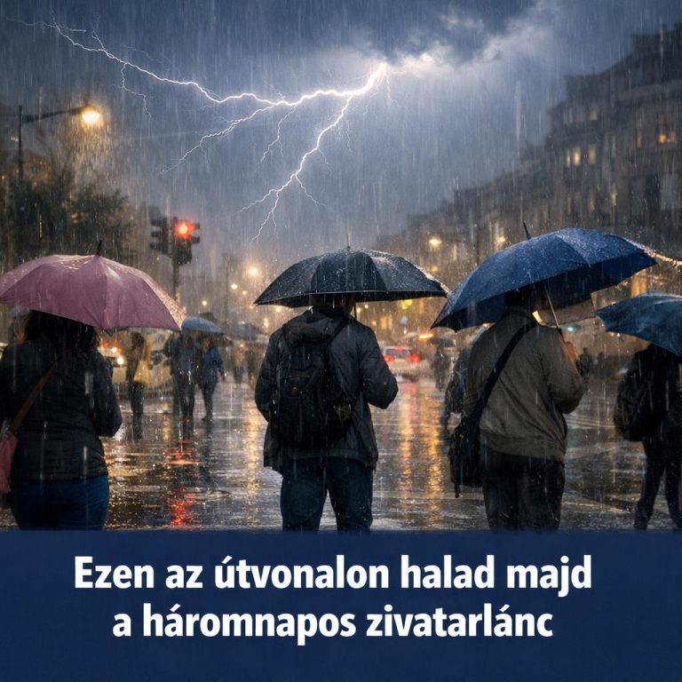Háromnapos zivatarlánc csap le ránk: Viharos széllel, néhol jéggel megjön a rengeteg víz