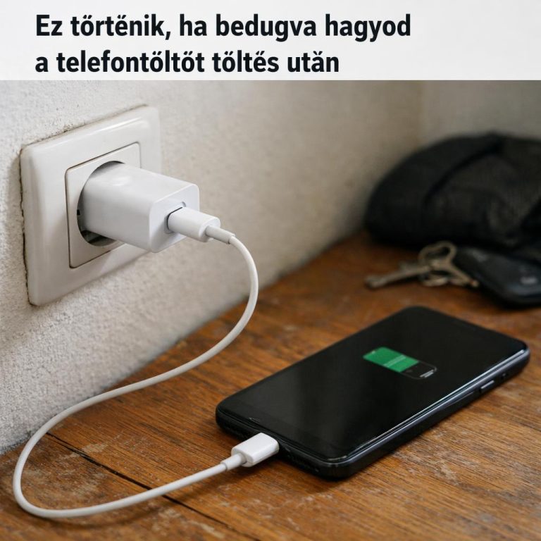 Ez történik, ha bedugva hagyod a telefontöltőt töltés után is