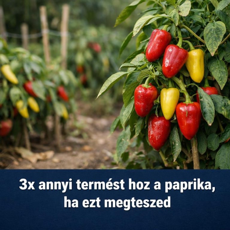 Nyár végéig háromszoros termést hoz a paprikabokor, ha ezt megteszed érte