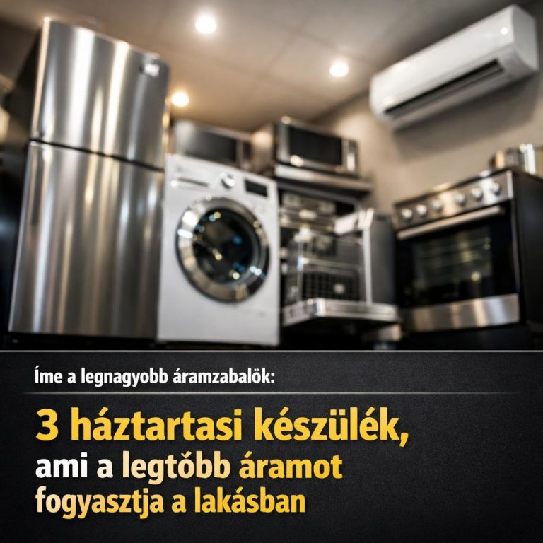 Íme a legnagyobb áramzabálók: 3 házi készülék, ami a legtöbb áramot fogyasztja a lakásban