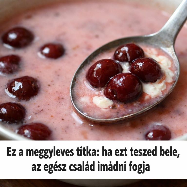 Ez a meggyleves titka: ha ezt beleteszed, nem lehet elszúrni