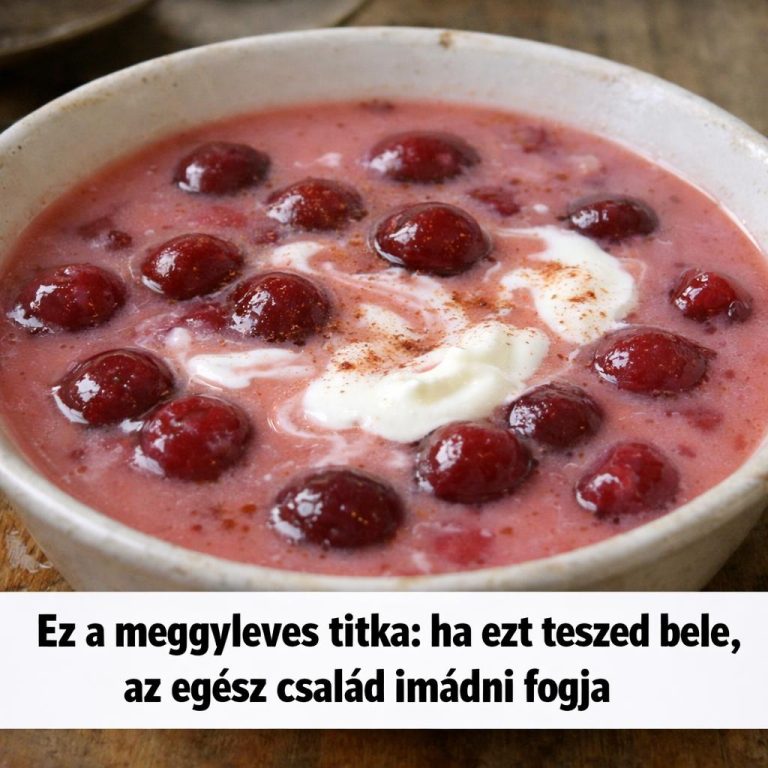 Ez a meggyleves titka: ha ezt beleteszed, nem lehet elhibázott
