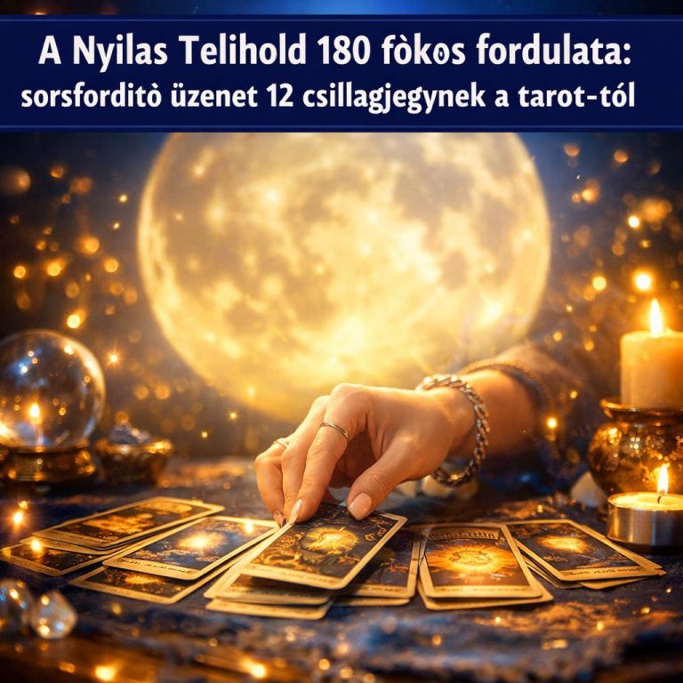 A Nyilas Telihold A feje tetejére állíthatja az életünket: sorsfordító üzenet 12 csillagjegynek a tarot-tól