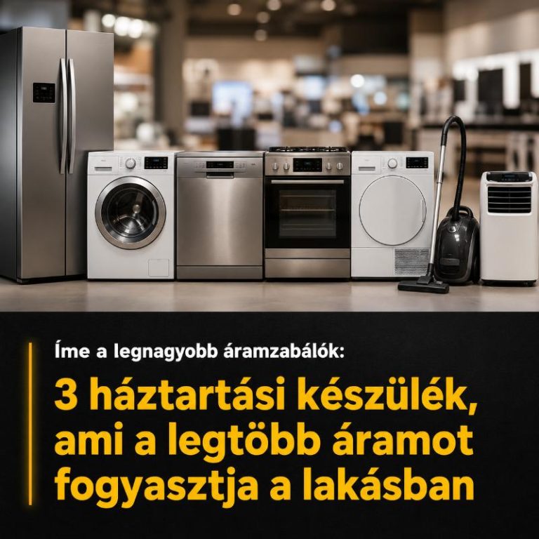 Íme a legnagyobb áramzabálók: 3 háztartási készülék, ami a legtöbb áramot fogyasztja a lakásban