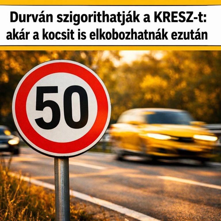 Durván szigoríthatják a KRESZ-t: akár a kocsit is elkobozhatnák ezután