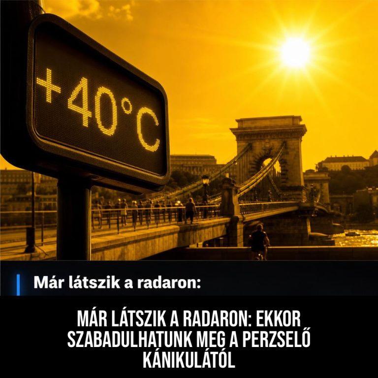Már látszik a radaron: ekkor szabadulhatunk meg a perzselő kánikulától