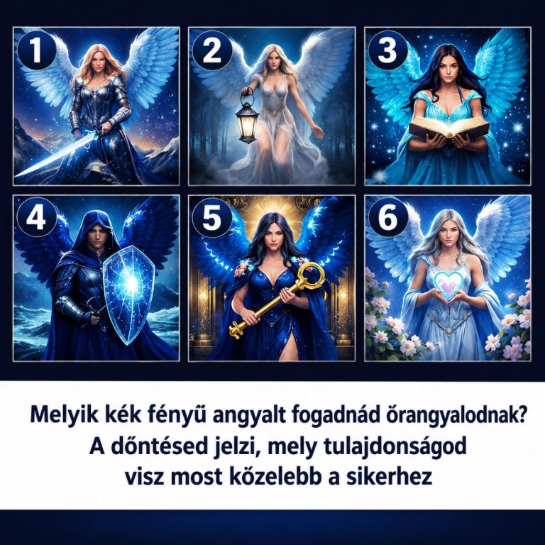 Melyik kék fényű angyalt fogadnád őrangyalodnak? A döntésed jelzi, mely tulajdonságod visz most közelebb a sikerhez